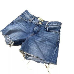 Baldwin Kennedy Low Rise Denim Shorts Size 25 Women's Cut Offs Blue Jean 3.5 in